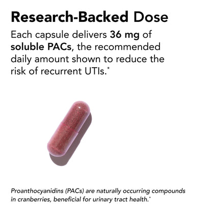 Theralogix TheraCran One Cranberry Capsules - 90-Day Supply - Supplement for Men & Women - to Support Urinary Tract Health* - 36mg Soluble PACs per Capsule - PrimeBioHealth - canada supplements