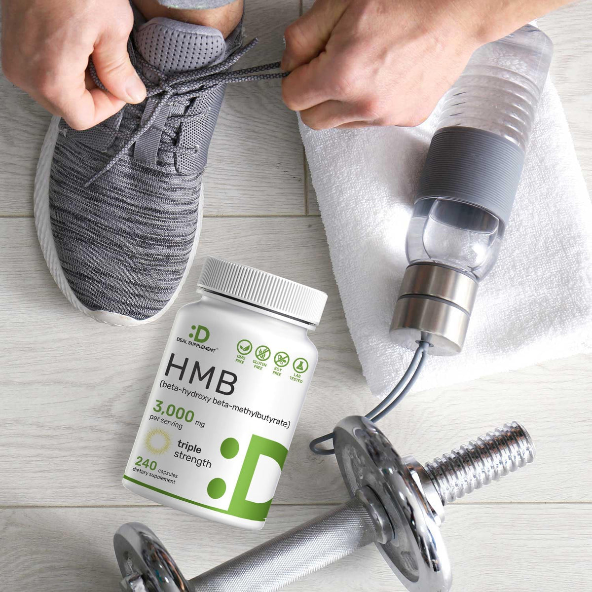 Ultra Strength HMB Supplements 3,000mg Per Serving, 240 Capsules | Third Party Tested | Supports Muscle Growth, Retention & Lean Muscle Mass | Fast Workout Recovery - PrimeBioHealth - canada supplements