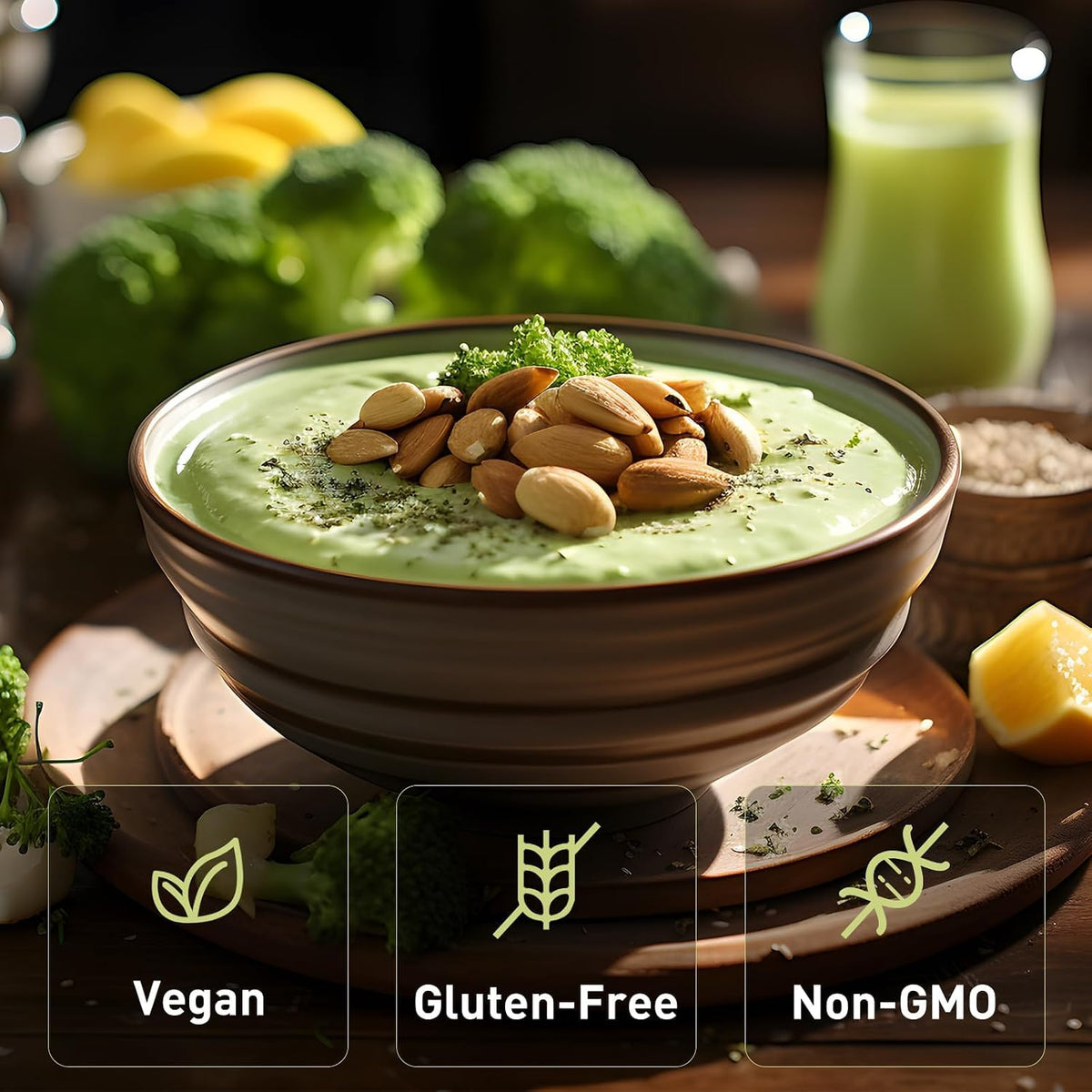 Unleash’d Organic Broccoli Powder 16 oz – 100% Pure Organic Superfood, Raw, Vegan, Non-GMO, Fiber & Vitamin-Rich - PrimeBioHealth - canada supplements