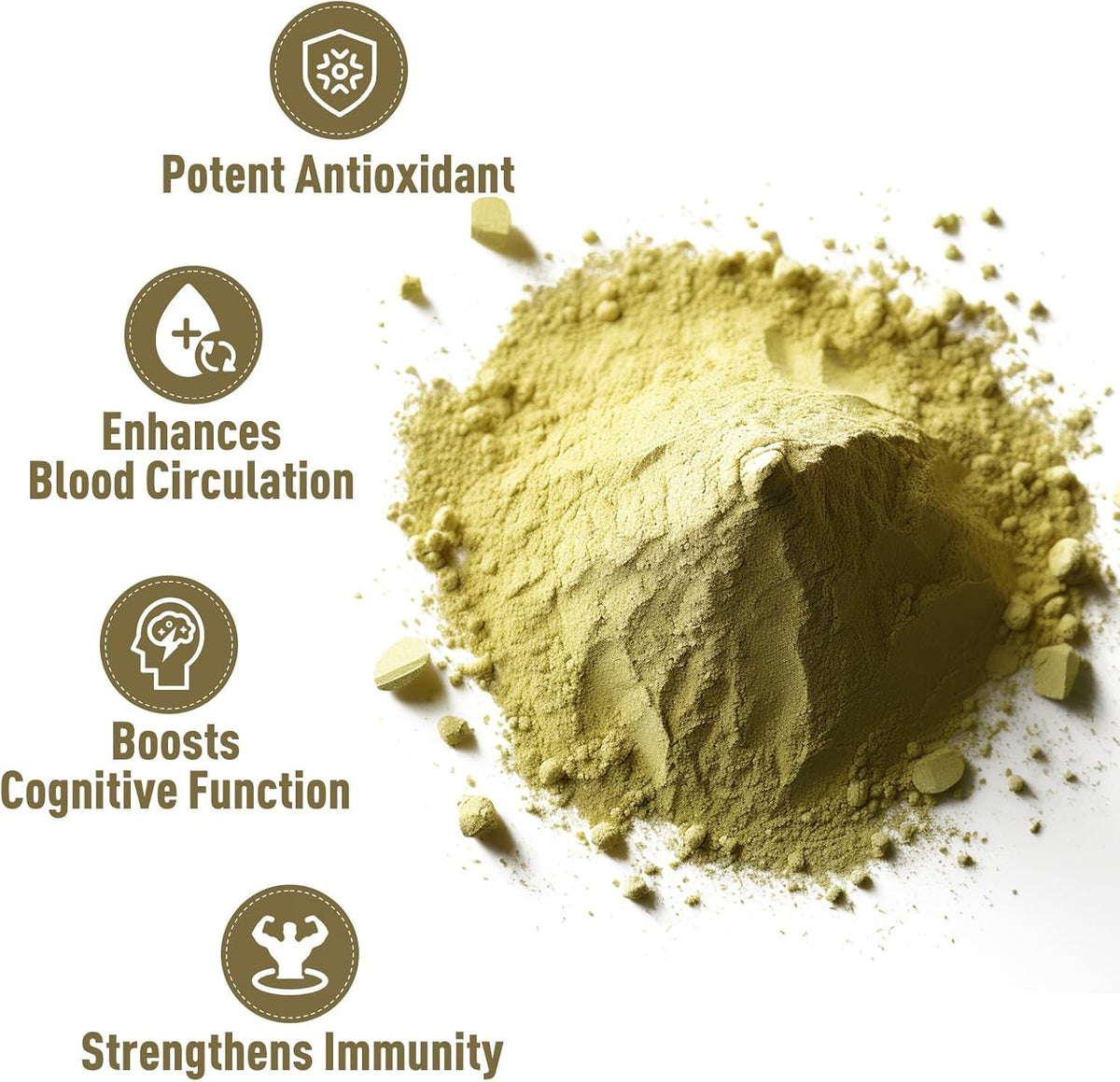 UNLEASH'D ORGANIC Organic Ginkgo Biloba Powder 16 oz, 100% Pure, Vegan, Raw, Non-GMO, Nutrient-Rich Superfood - PrimeBioHealth - canada supplements