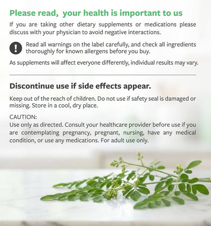 USDA Organic Moringa Capsules - High Potency Organic Moringa 500mg Extract 10:1 Per 1 Capsule Serving - Nutrient Dense Green Superfood Antioxidant - Vegan & Non-GMO Moringa (2 Month Supply) - PrimeBioHealth - canada supplements