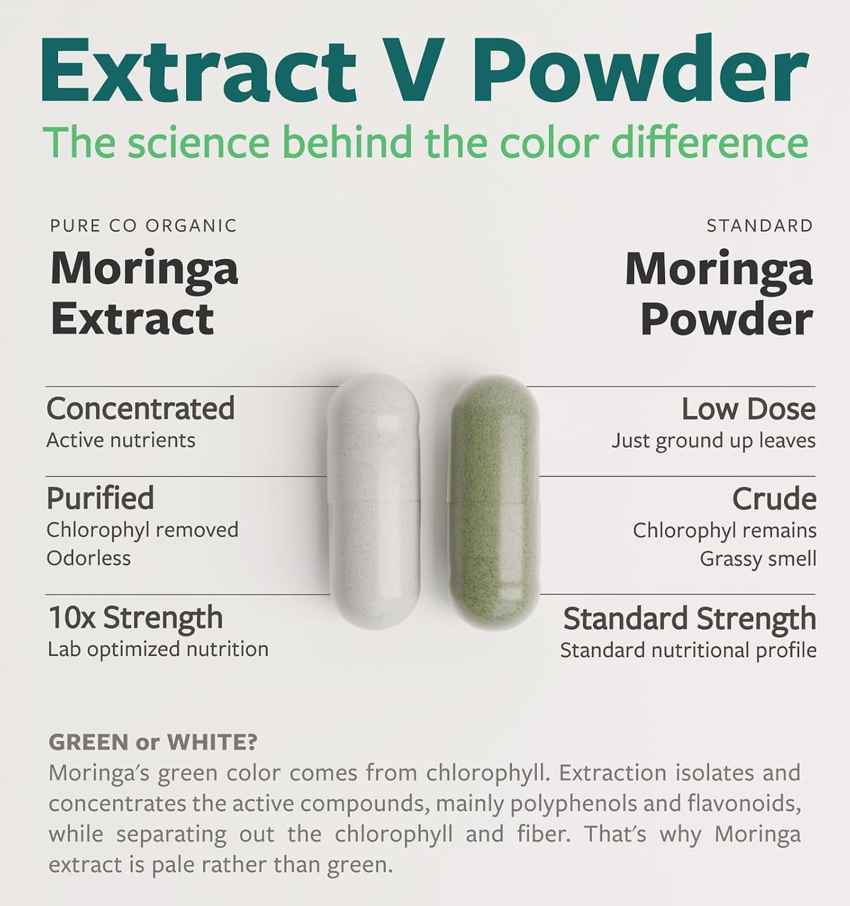USDA Organic Moringa Capsules - High Potency Organic Moringa 500mg Extract 10:1 Per 1 Capsule Serving - Nutrient Dense Green Superfood Antioxidant - Vegan & Non-GMO Moringa (2 Month Supply) - PrimeBioHealth - canada supplements