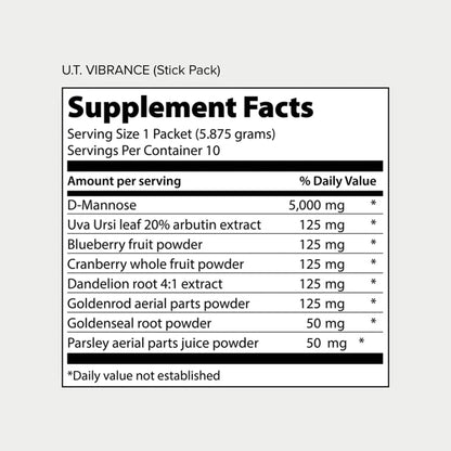 Vibrant Health, U.T. Vibrance Stick Packs, Crisis Intervention for Urinary Tract Health, 10 Servings - PrimeBioHealth - canada supplements