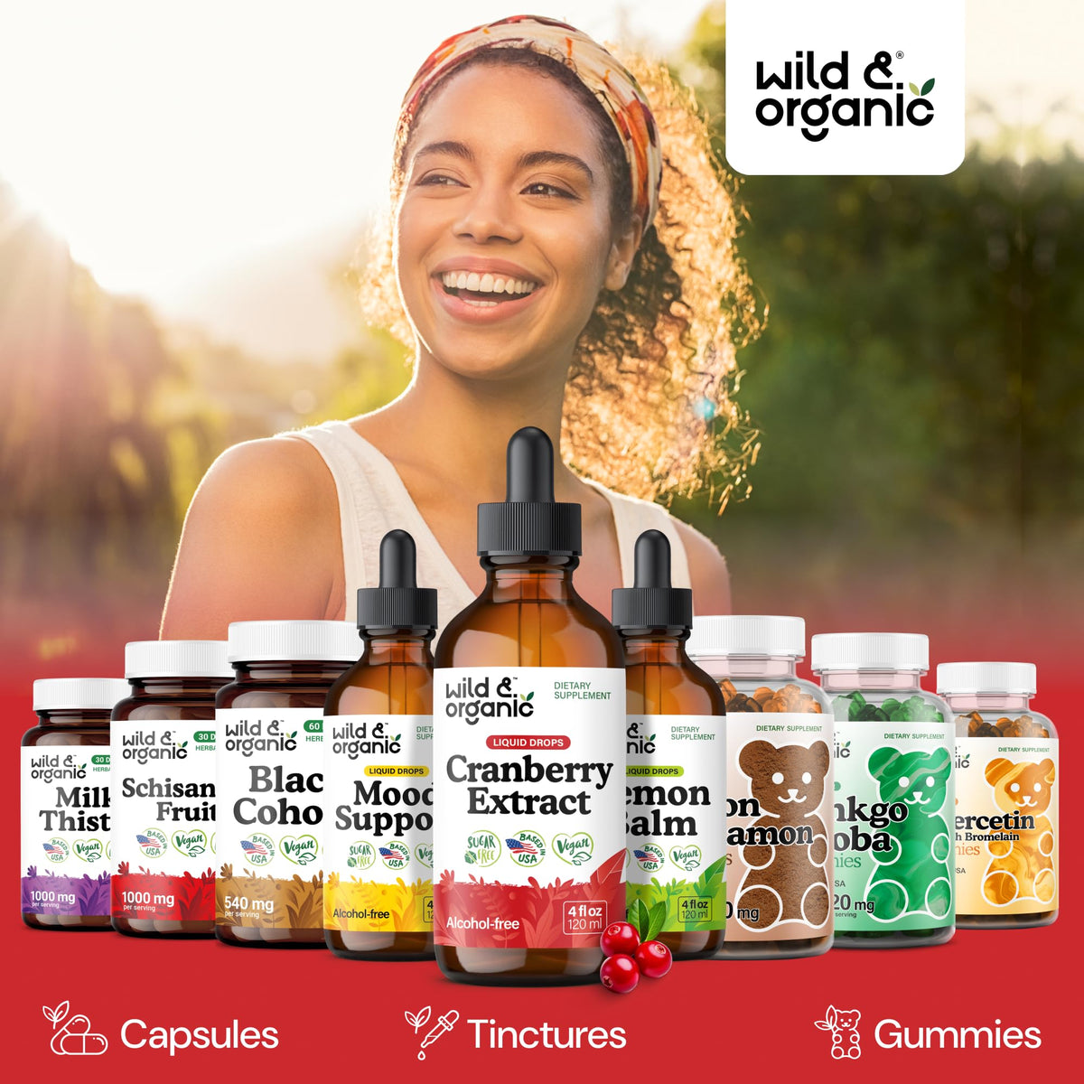 Wild & Organic Cranberry Concentrate Liquid Drops - Urinary Tract Support with Cranberry Supplement for Women & Men - 500 mg Extract per Serving - Vegan, Sugar & Alcohol-Free - 4 fl oz - PrimeBioHealth - canada supplements