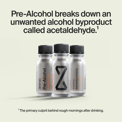 ZBiotics — Feel Better After Drinking, Wake Up Refreshed, Science-Backed, Patented Probiotic for Easier Mornings, Travel-Friendly, 3-Pack of 0.47 Fl Oz Bottles - PrimeBioHealth - canada supplements